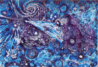 Elements of space in Diamine's Cosmic Glow Ink