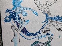 A manatee or dugong like merperson