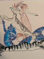 Multicoloured mermaid